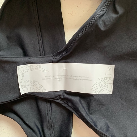 Prana Large Bikini Set Color Block Tulum Top + Black Summer Wave Bottom NWT - Picture 12 of 15